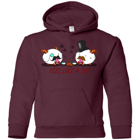 Sweatshirts Maroon / YS Poros like a sir Youth Hoodie