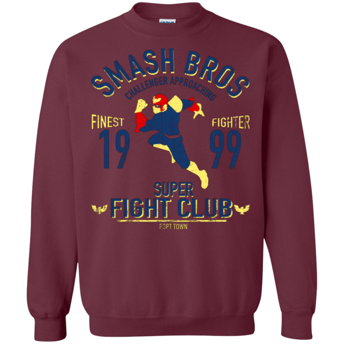 Sweatshirts Maroon / Small Port Town Fighter Crewneck Sweatshirt