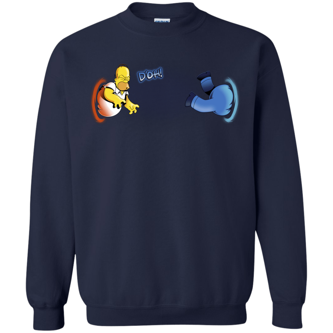 Sweatshirts Navy / S Portal D'oh Crewneck Sweatshirt