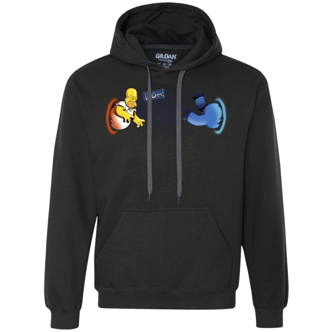 Sweatshirts Black / S Portal D'oh Premium Fleece Hoodie