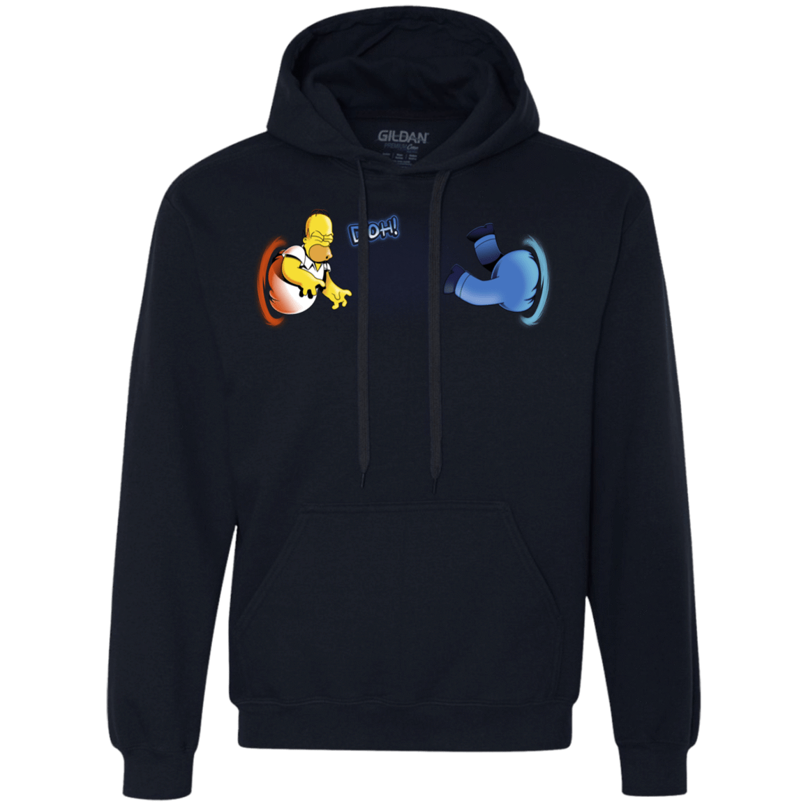 Sweatshirts Navy / S Portal D'oh Premium Fleece Hoodie