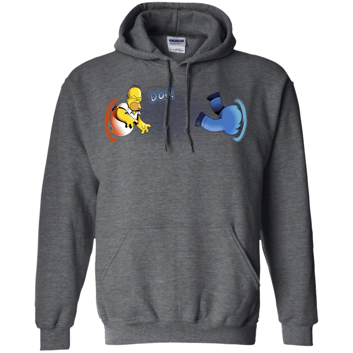 Sweatshirts Dark Heather / S Portal D'oh Pullover Hoodie