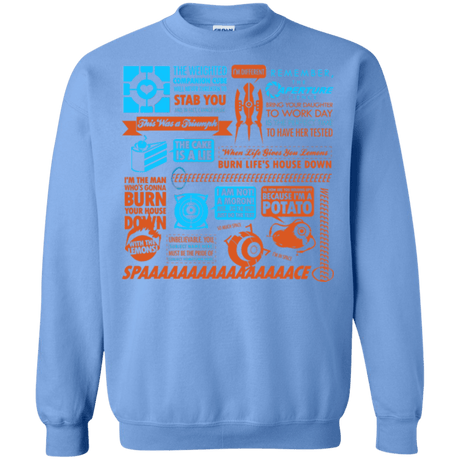 Sweatshirts Carolina Blue / Small Portal Quotes Crewneck Sweatshirt