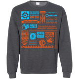 Sweatshirts Dark Heather / Small Portal Quotes Crewneck Sweatshirt
