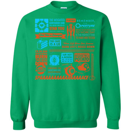 Sweatshirts Irish Green / Small Portal Quotes Crewneck Sweatshirt