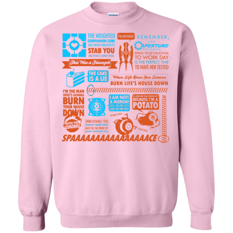 Sweatshirts Light Pink / Small Portal Quotes Crewneck Sweatshirt