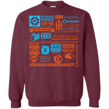Sweatshirts Maroon / Small Portal Quotes Crewneck Sweatshirt