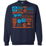 Sweatshirts Navy / Small Portal Quotes Crewneck Sweatshirt
