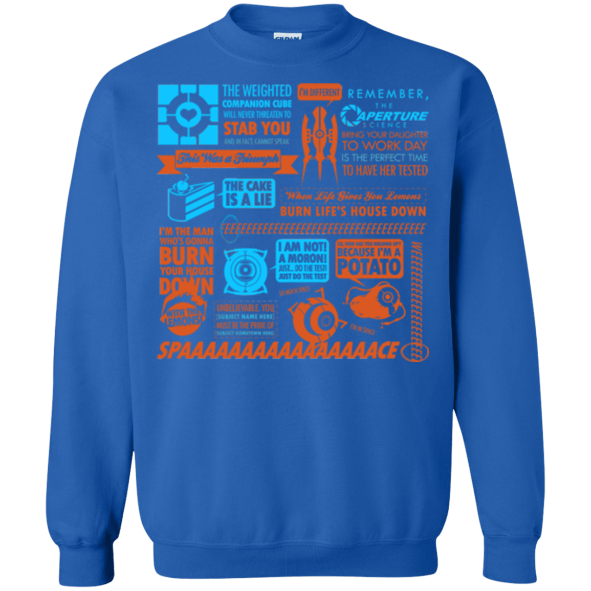Sweatshirts Royal / Small Portal Quotes Crewneck Sweatshirt