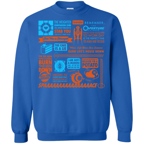 Sweatshirts Royal / Small Portal Quotes Crewneck Sweatshirt