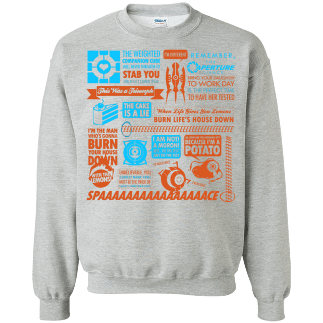 Sweatshirts Sport Grey / Small Portal Quotes Crewneck Sweatshirt
