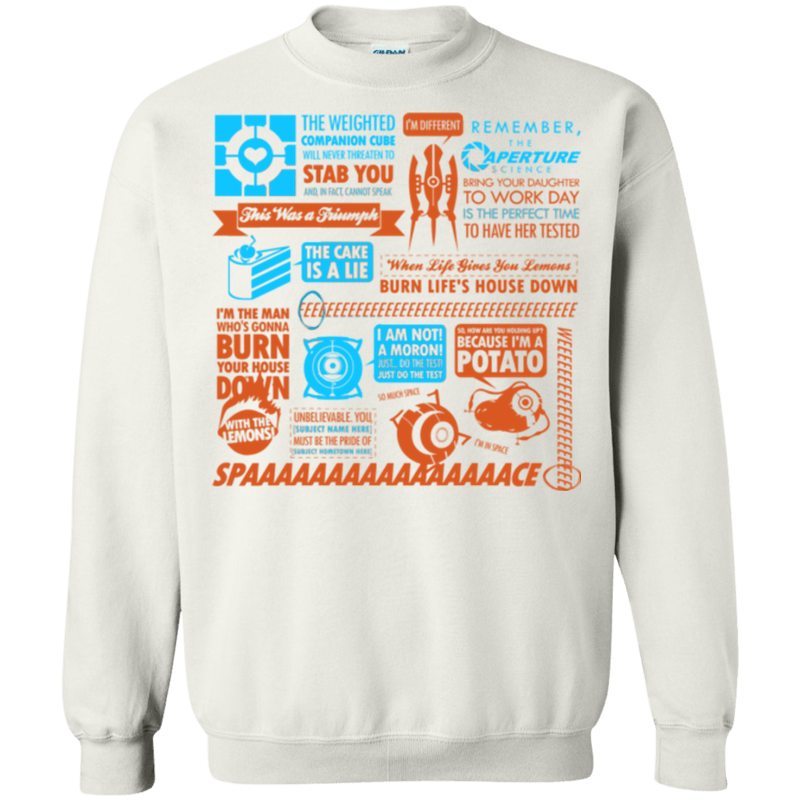 Sweatshirts White / Small Portal Quotes Crewneck Sweatshirt