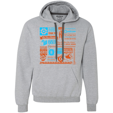 Sweatshirts Sport Grey / Small Portal Quotes Premium Fleece Hoodie