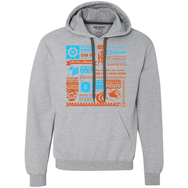 Sweatshirts Sport Grey / Small Portal Quotes Premium Fleece Hoodie