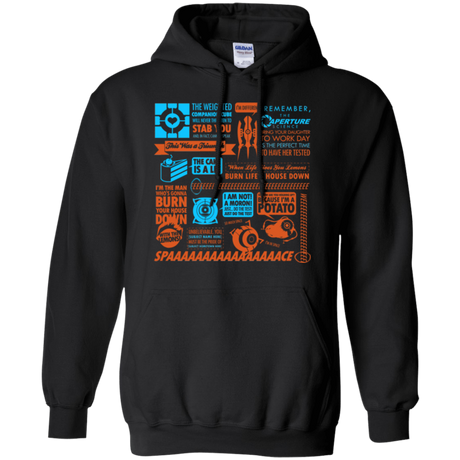 Sweatshirts Black / Small Portal Quotes Pullover Hoodie