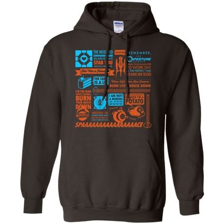 Sweatshirts Dark Chocolate / Small Portal Quotes Pullover Hoodie