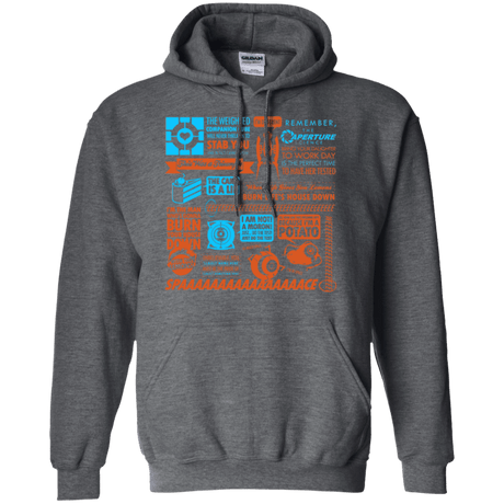 Sweatshirts Dark Heather / Small Portal Quotes Pullover Hoodie
