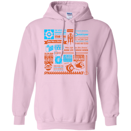 Sweatshirts Light Pink / Small Portal Quotes Pullover Hoodie