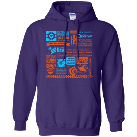 Sweatshirts Purple / Small Portal Quotes Pullover Hoodie
