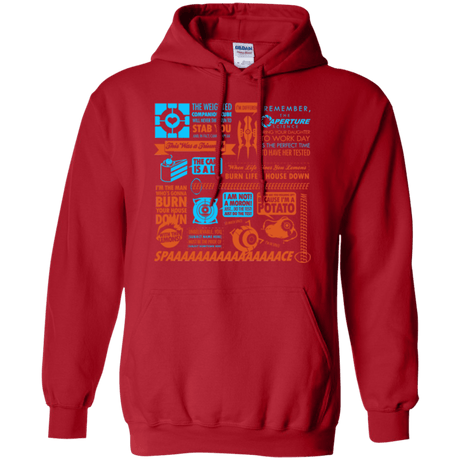 Sweatshirts Red / Small Portal Quotes Pullover Hoodie