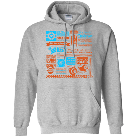 Sweatshirts Sport Grey / Small Portal Quotes Pullover Hoodie