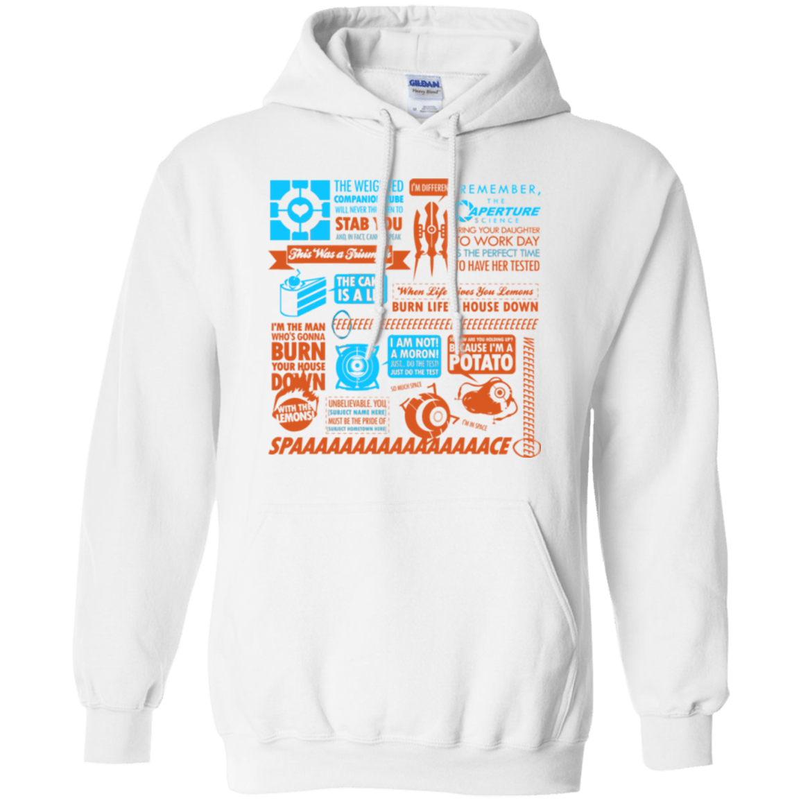Sweatshirts White / Small Portal Quotes Pullover Hoodie