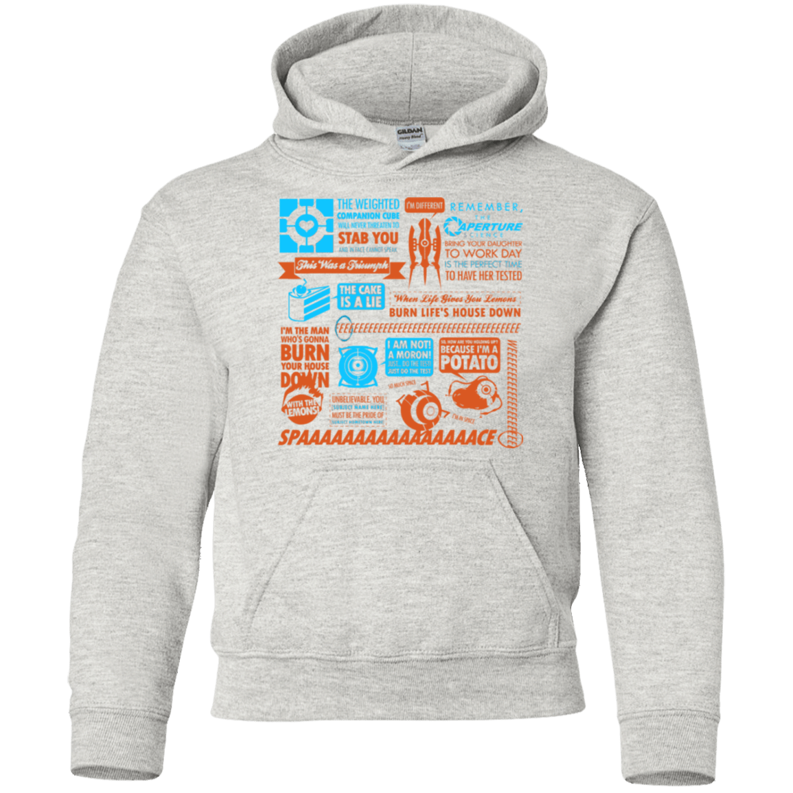 Sweatshirts Ash / YS Portal Quotes Youth Hoodie