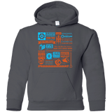 Sweatshirts Charcoal / YS Portal Quotes Youth Hoodie