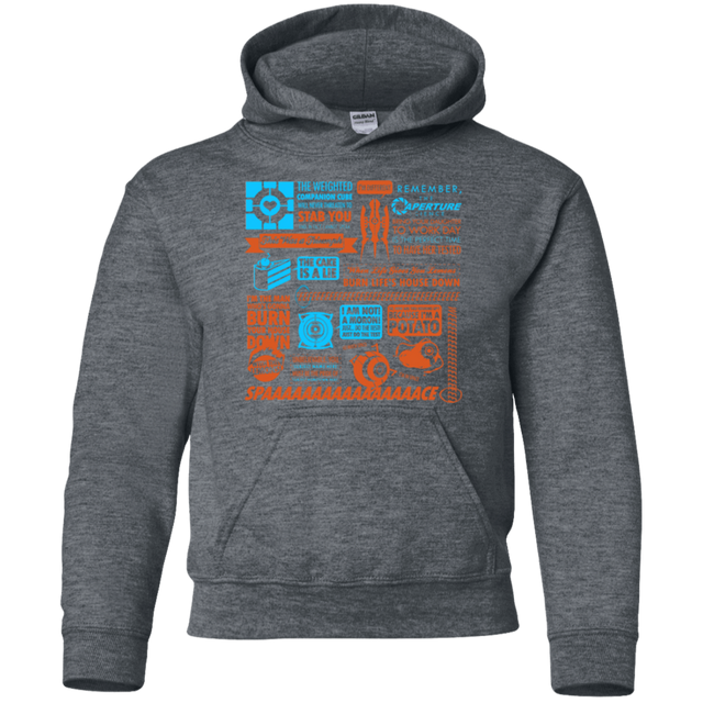 Sweatshirts Dark Heather / YS Portal Quotes Youth Hoodie