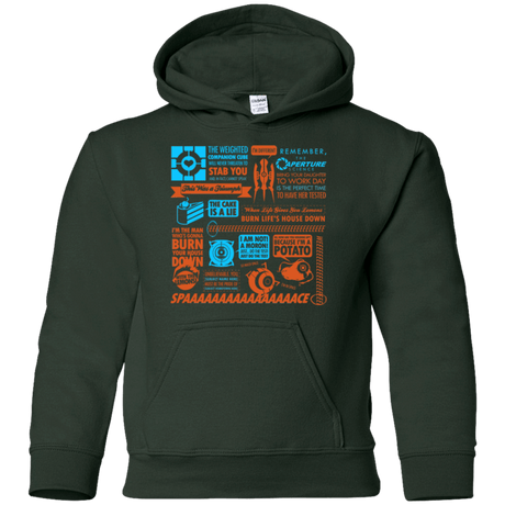 Sweatshirts Forest Green / YS Portal Quotes Youth Hoodie