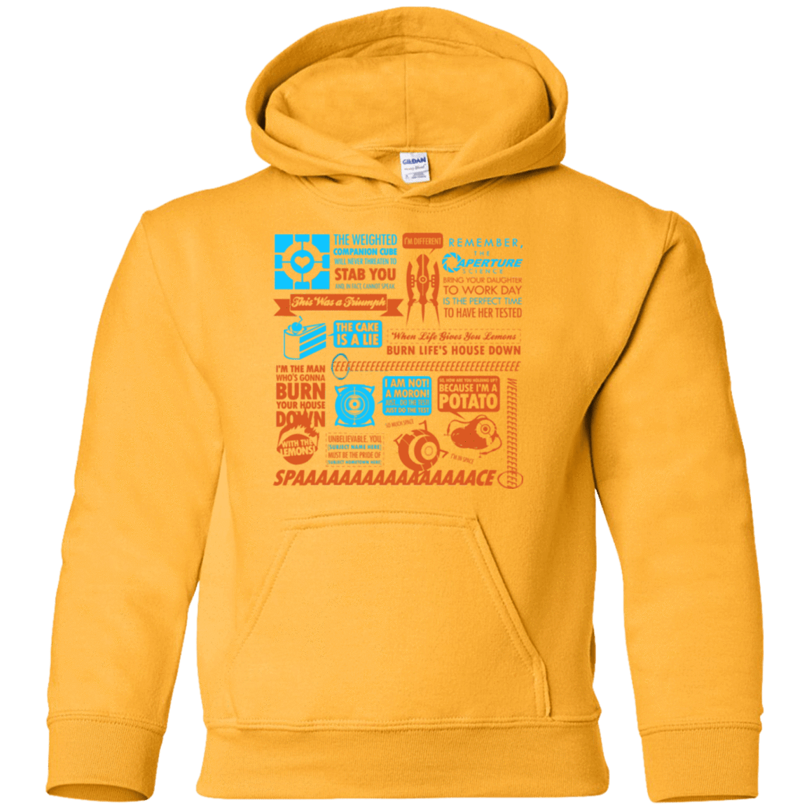 Sweatshirts Gold / YS Portal Quotes Youth Hoodie
