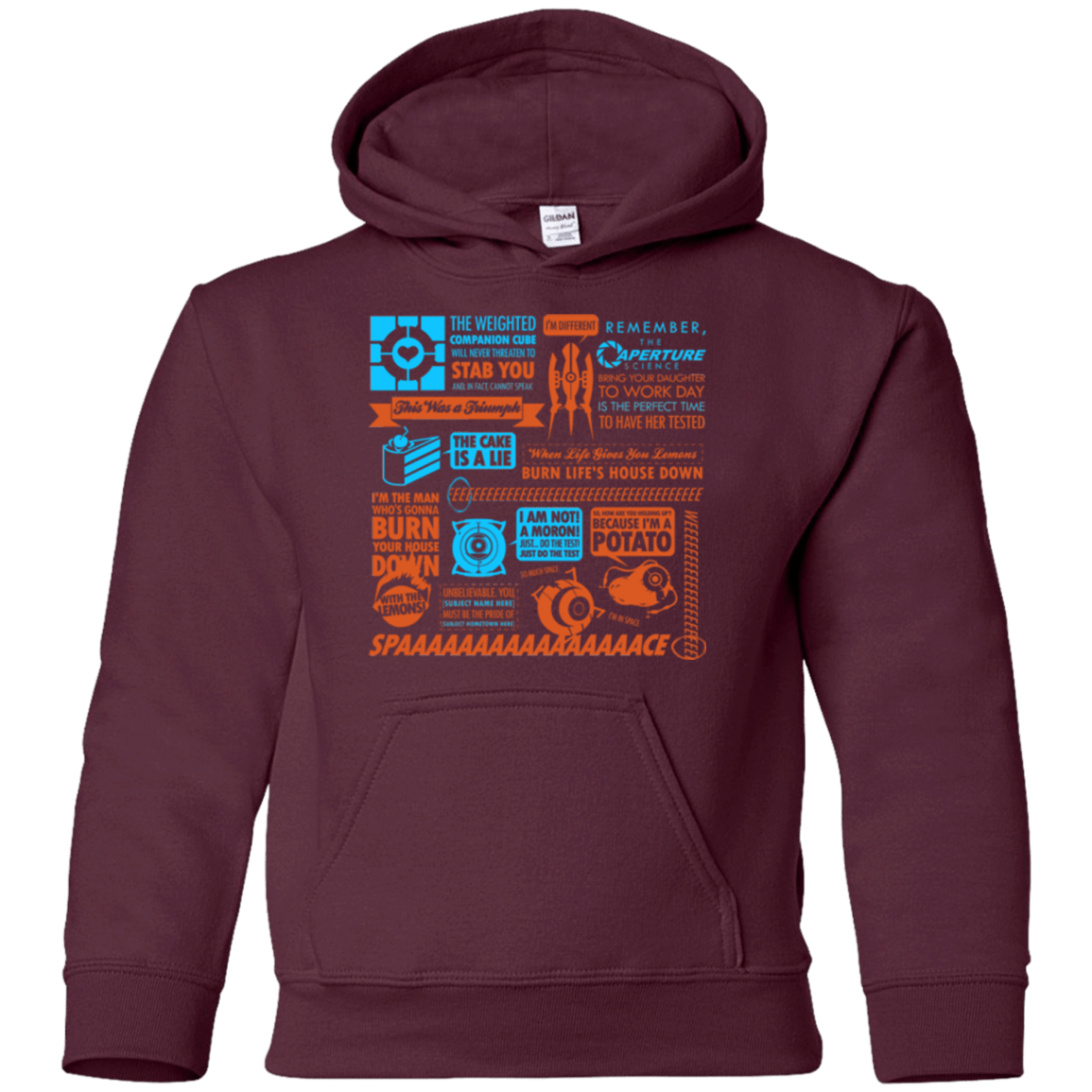 Sweatshirts Maroon / YS Portal Quotes Youth Hoodie