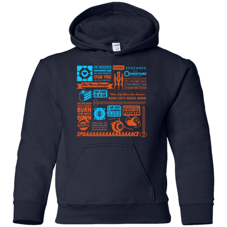 Sweatshirts Navy / YS Portal Quotes Youth Hoodie