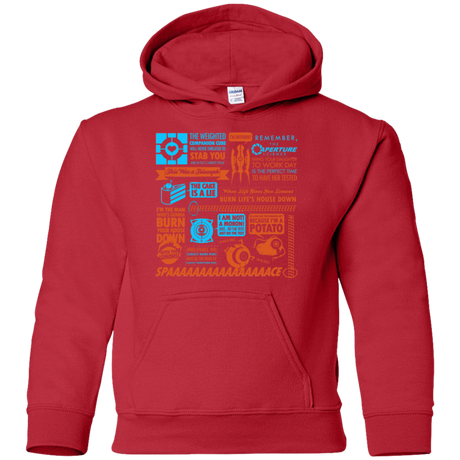 Sweatshirts Red / YS Portal Quotes Youth Hoodie