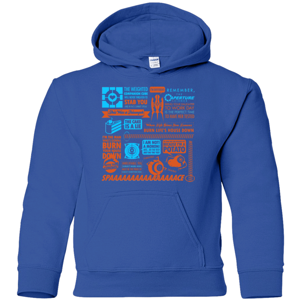 Sweatshirts Royal / YS Portal Quotes Youth Hoodie