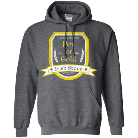 Sweatshirts Dark Heather / Small Pot of Gold Irish Stout Pullover Hoodie