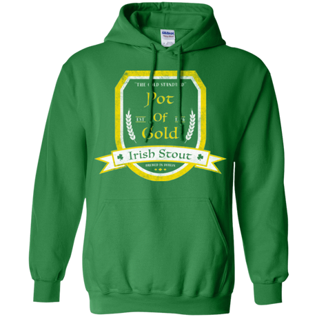 Sweatshirts Irish Green / Small Pot of Gold Irish Stout Pullover Hoodie