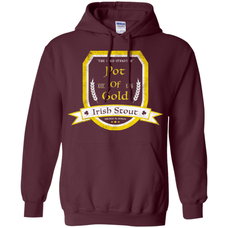 Sweatshirts Maroon / Small Pot of Gold Irish Stout Pullover Hoodie