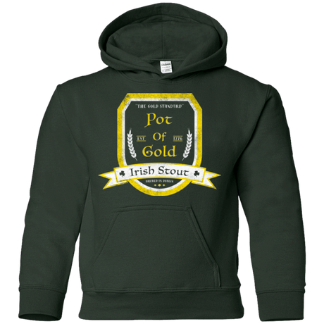 Sweatshirts Forest Green / YS Pot of Gold Irish Stout Youth Hoodie