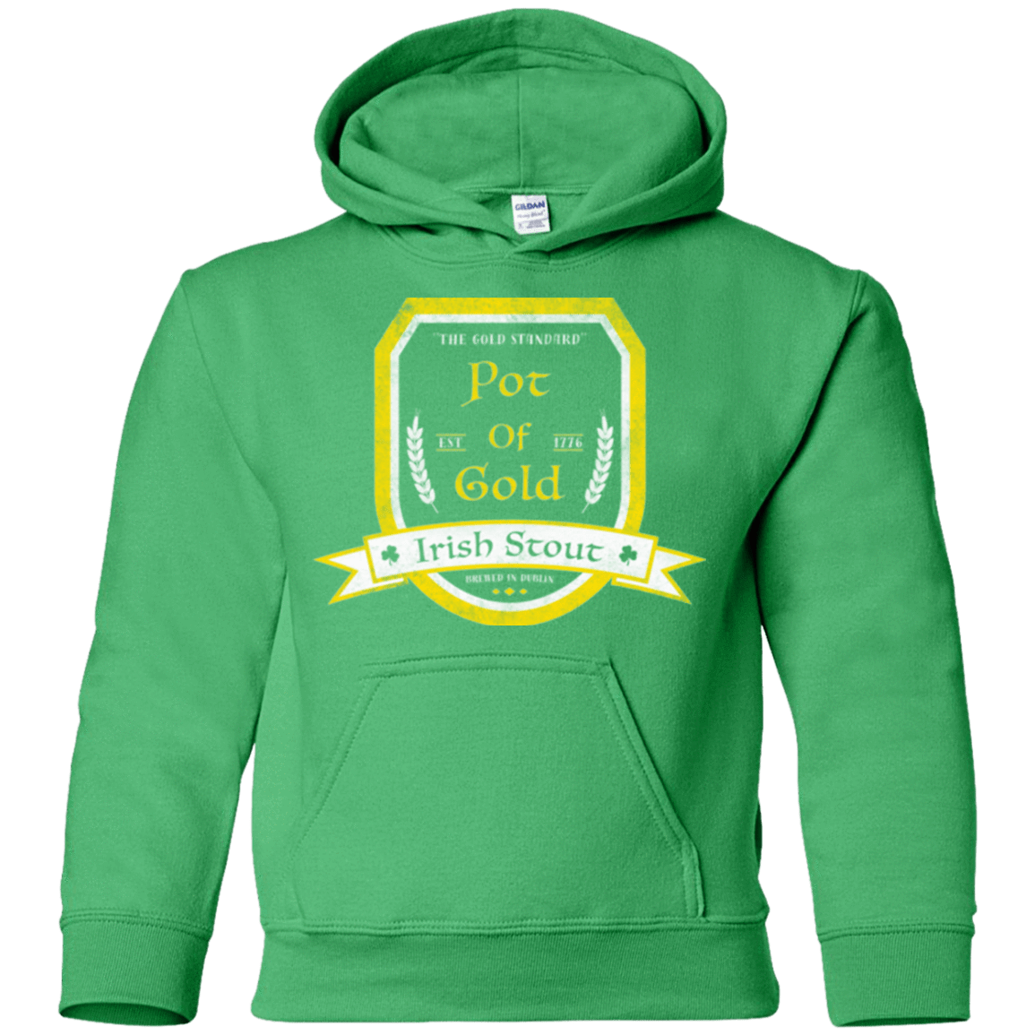 Sweatshirts Irish Green / YS Pot of Gold Irish Stout Youth Hoodie