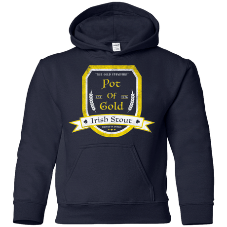 Sweatshirts Navy / YS Pot of Gold Irish Stout Youth Hoodie