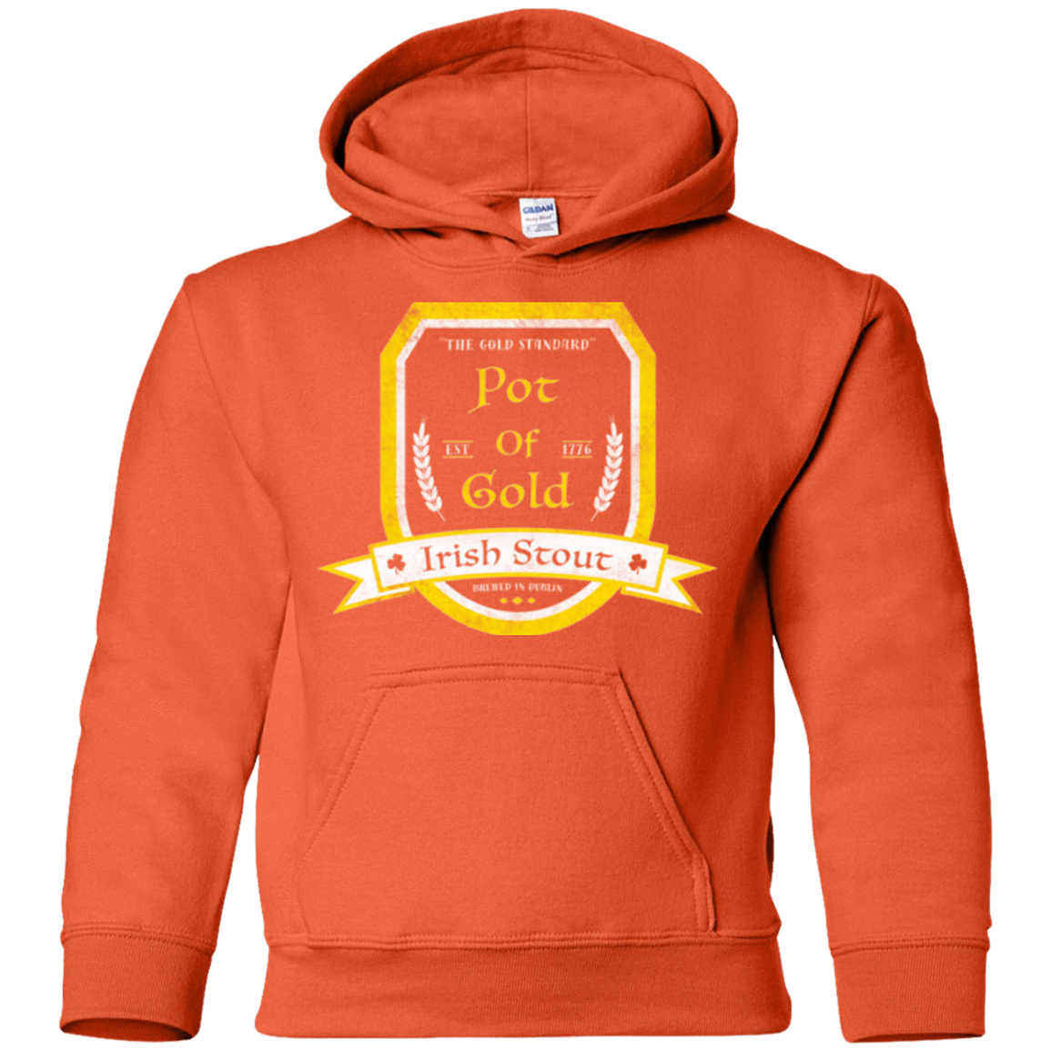 Sweatshirts Orange / YS Pot of Gold Irish Stout Youth Hoodie