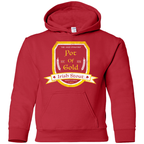 Sweatshirts Red / YS Pot of Gold Irish Stout Youth Hoodie
