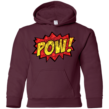 Sweatshirts Maroon / YS pow Youth Hoodie
