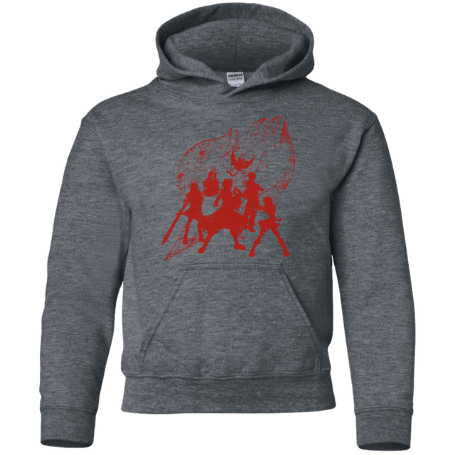 Sweatshirts Dark Heather / YS Power Guild Youth Hoodie