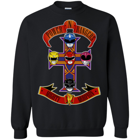 Sweatshirts Black / Small Power N Rangers Crewneck Sweatshirt