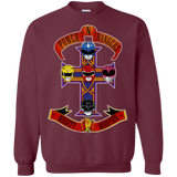 Sweatshirts Maroon / Small Power N Rangers Crewneck Sweatshirt