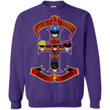 Sweatshirts Purple / Small Power N Rangers Crewneck Sweatshirt