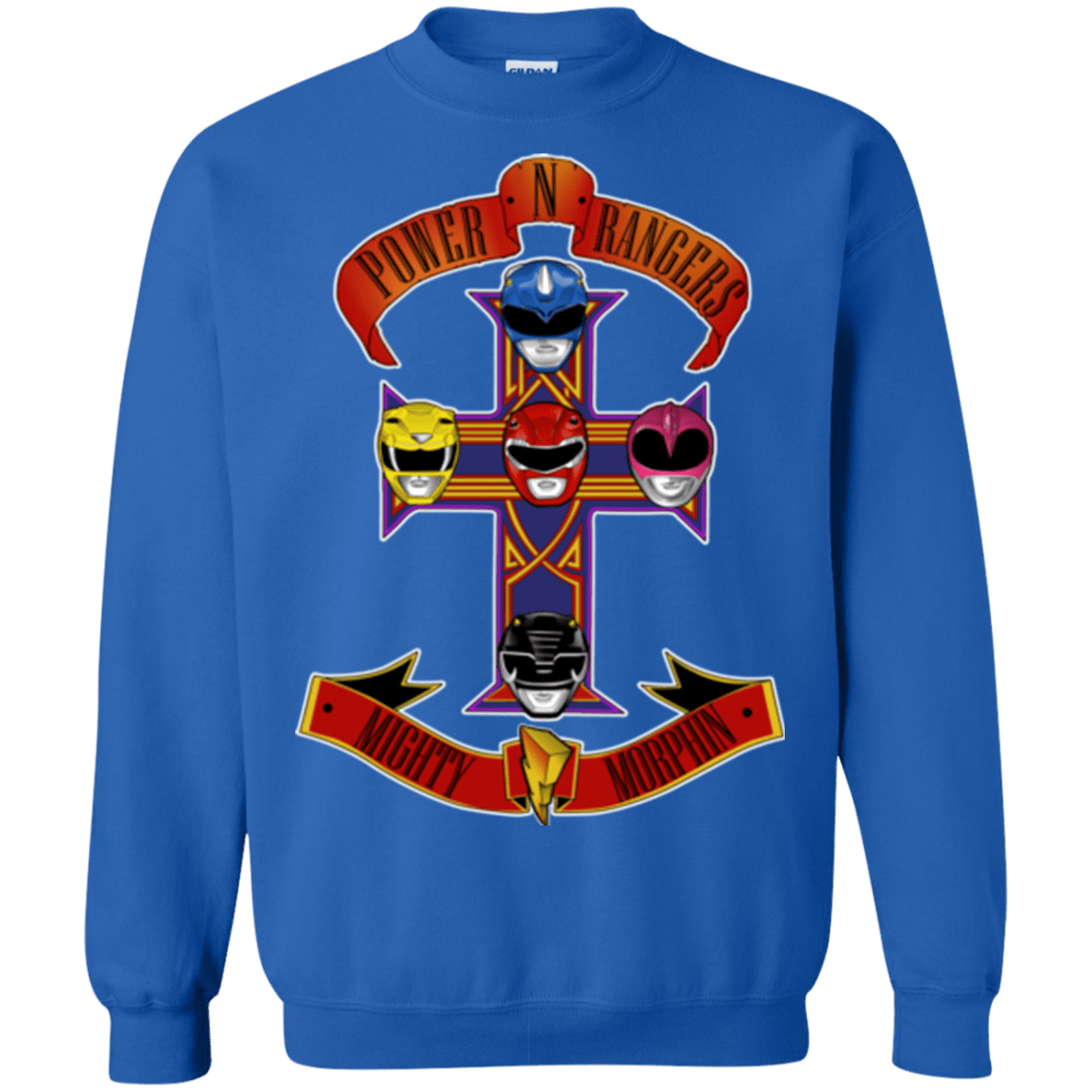 Sweatshirts Royal / Small Power N Rangers Crewneck Sweatshirt