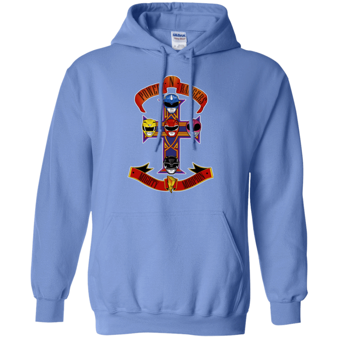 Sweatshirts Carolina Blue / Small Power N Rangers Pullover Hoodie